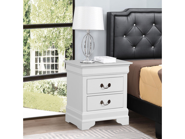 Louis Phillipe Timeless White Traditional Nightstand