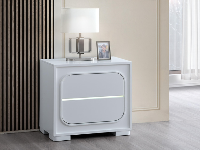 Milan Nightstand, White