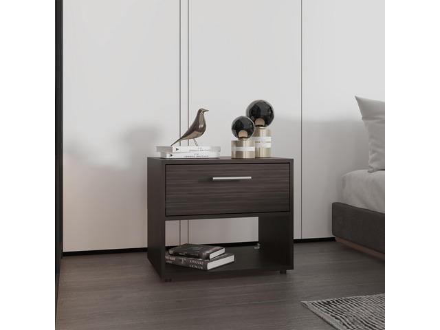 Nightstand, 1 Drawer, 1 Shelf, 4 Legs
