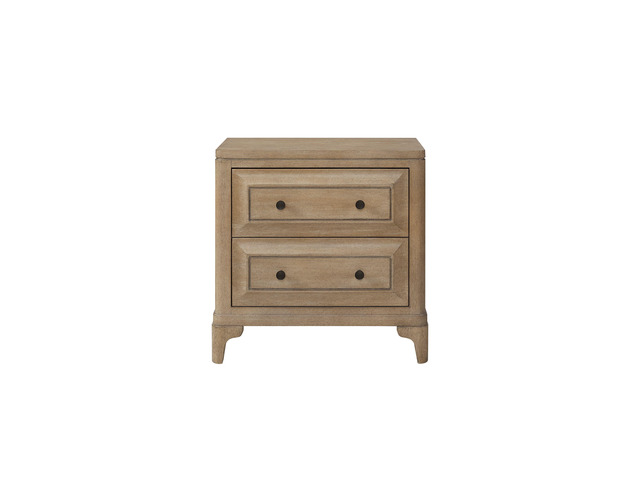 2 Drawer Nightstand With Sand Finish