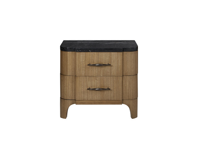 2 Drawer Nightstand (Stone Top)