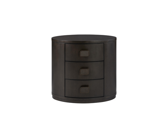 3 Drawer Oval Nightstand