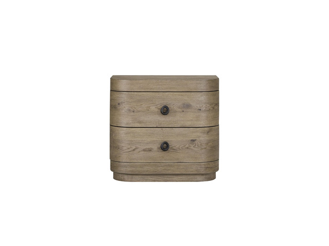 Large 2-Drawer Nightstand In English Knotty Oak