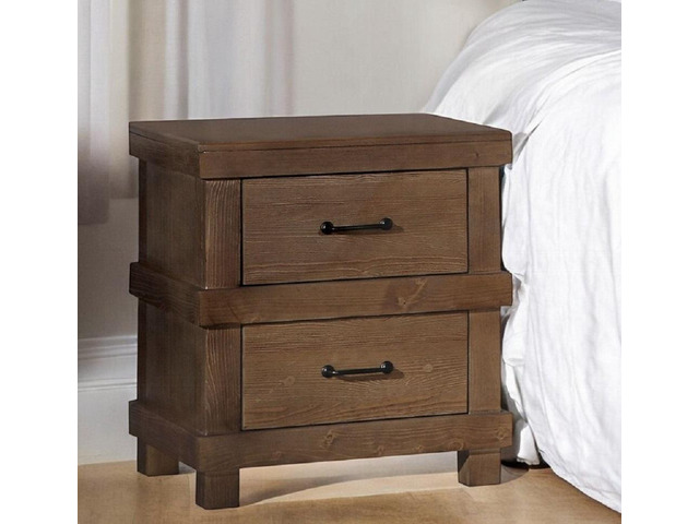 Traditional Bedroom Antique Oak Finish Nightstand With 2X Drawers Wooden Furniture 1Pc