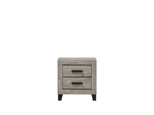 Mari Light Gray Finish Nightstand