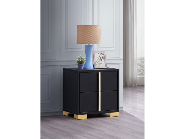 Jeremiah Black 2-Drawer Nightstand