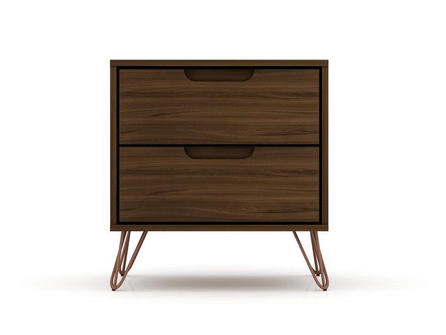 Nightstand In Chestnut Brown