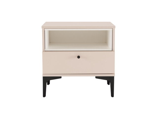 Nightstand In Pale Rose And White