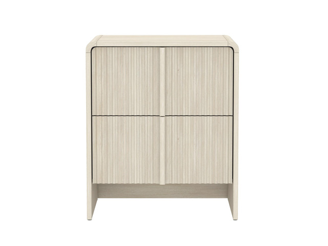 Nightstand In Whitewashed Oak