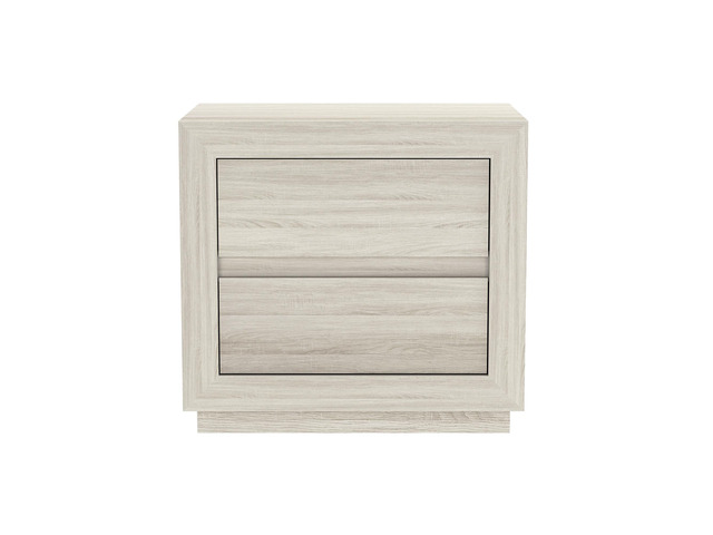 Nightstand In Whitewashed Oak
