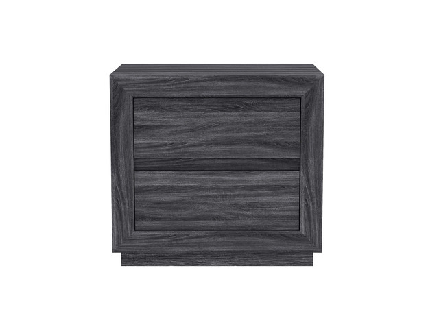 Nightstand In Charcoal Gray