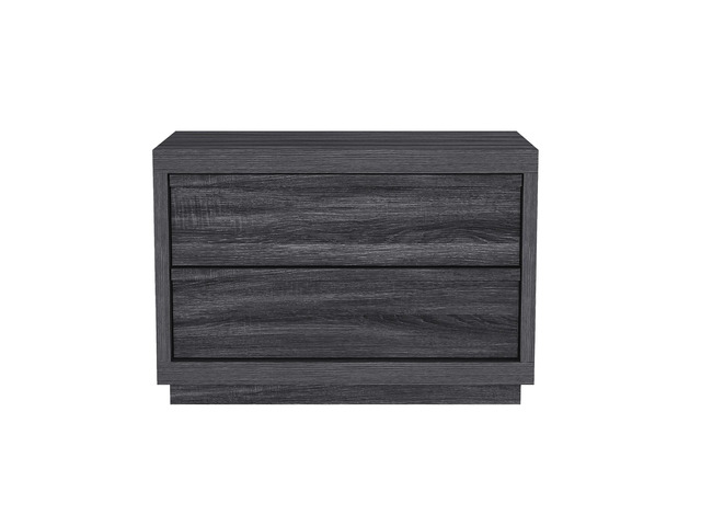 Nightstand In Charcoal Gray