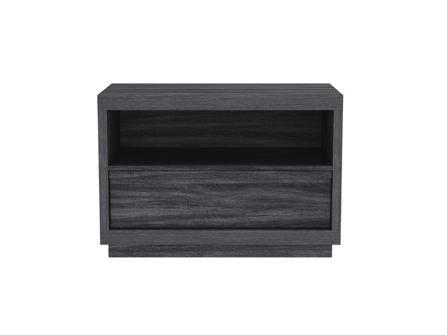 Nightstand In Charcoal Gray