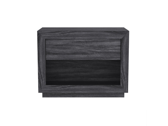 Nightstand In Charcoal Gray