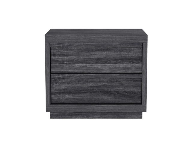 Nightstand In Charcoal Gray