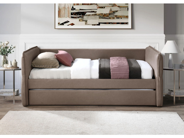 Daybed With A Trundle In Mocha