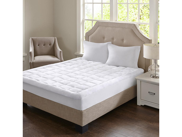 Overfilled Plush Hypoallergenic Down Alternative Waterproof Mattress Pad