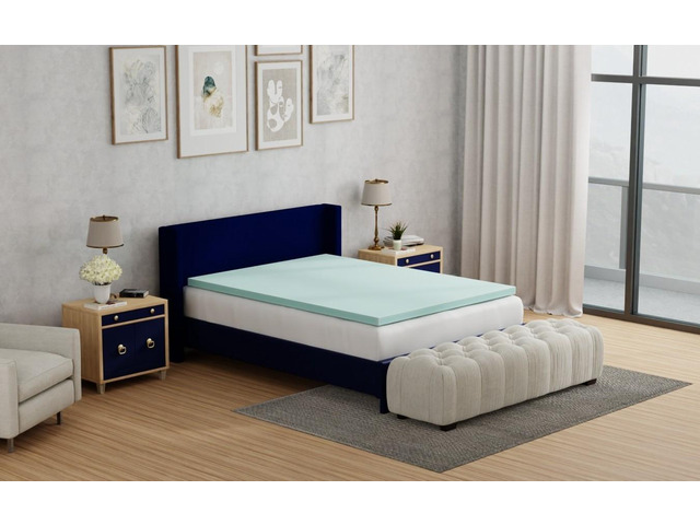 Sleep Gel Plush 3 Inch California King Memory Foam Cooling Mattress Topper