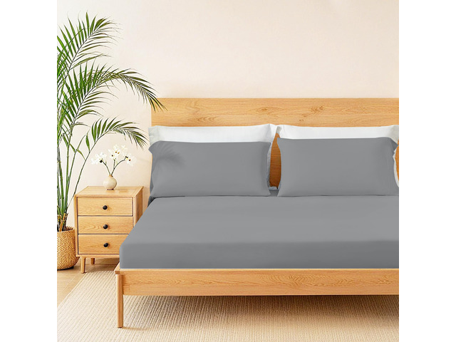 2-Piece Twin Cooling 3pc Sheet Set,Gray