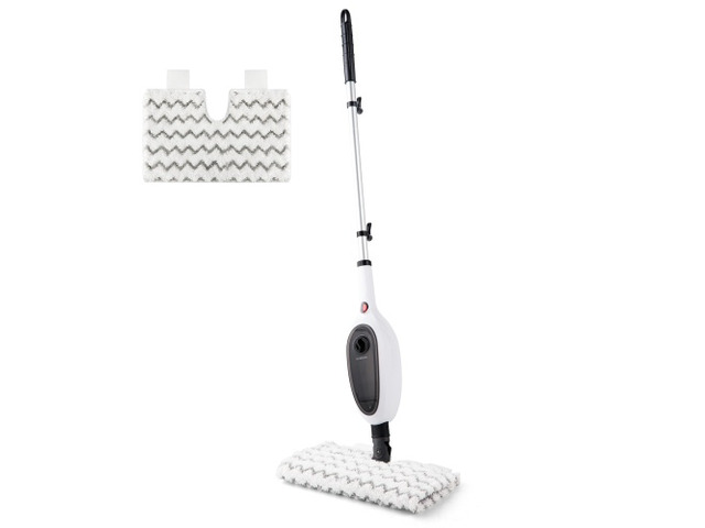 Steam Mops for Floor Cleaning, Unique Double-Sided Flip Design, 15 Seconds Fast Heating 10-in-1 Steam Cleaner for Kitchen, Living Room Wood Floor...