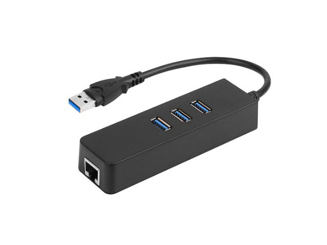 3 Ports USB 3.0 Hub Gigabit Ethernet Adapter 10/100/1000 Mbps Converter LAN RJ45 Wired USB Network Adapter