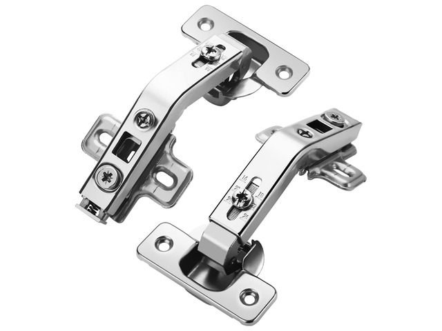 2 Pack 1 Pairs 135° Lazy Susan Hinge, Full Overlay Concealed for Corner Kitchen Cabinet Replacement Hardware, Cupboard Folded, Folden Door