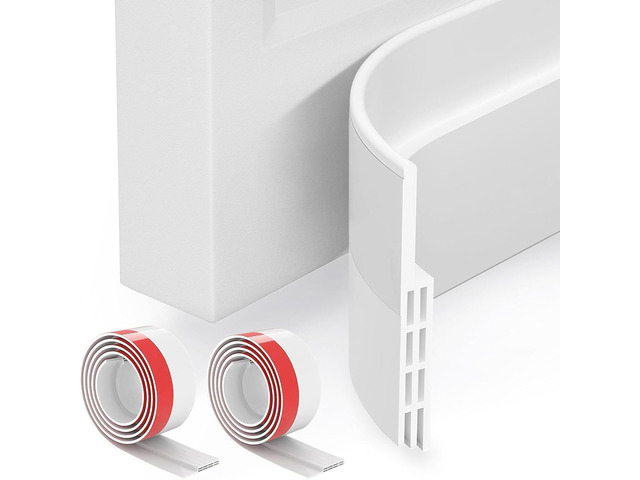 ViewSonic 2 Pack Door Draft Stopper, Door Sweep, Weather Stripping Seal Self-adhesive silicone under door draft stopper for windows and garages,...