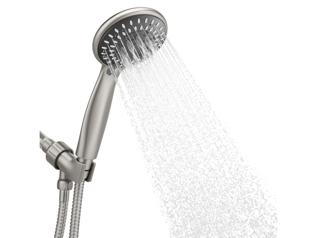Handheld Shower Head High Pressure 5-Settings with Hose, Matte Black Powerful Water Spray, Against Low Pressure Water Flow, 59 Inch Stainless...