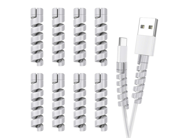 Cable Protector for Phone Pad Notebook Silicone Cord Protector 12 PCS Charger Protectors - Cable Cord Saver for Headphone Laptop Cellphone Cable...