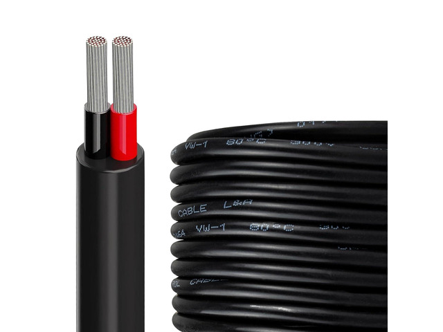 24 Gauge 2 Conductor Electrical Wire 65.6 FT UL2464 Core Cable 24 AWG Electrical Wire 24/2 AWG Stranded PVC Cord Tinned Copper Wire for LED Strips...