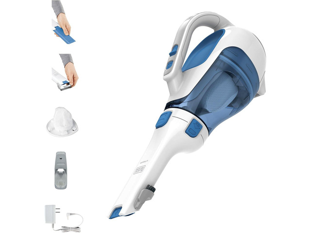 BLACK+DECKER dustbuster Handheld Vacuum, Cordless Car Vacuum Portable 12V, with Rotating and Extendable Nozzle (HHVI320JR02)