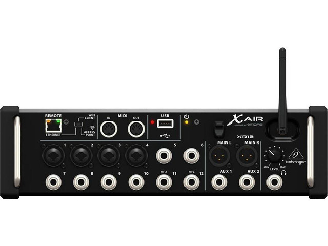 Behringer X AIR XR12 12-Input Digital Mixer for iPad/Android Tablets with 4 Programmable Midas Preamps, 8 Line Inputs, Integrated Wifi Module and...