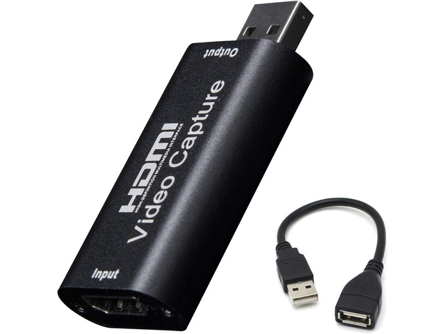 BlueAVS 4K HDMI to USB Capture Card, 1080P@60Hz, Live Streaming & Recording Plug and Play HDMI Capture for DSLR, Camcorder and Action Cam, Ideal...