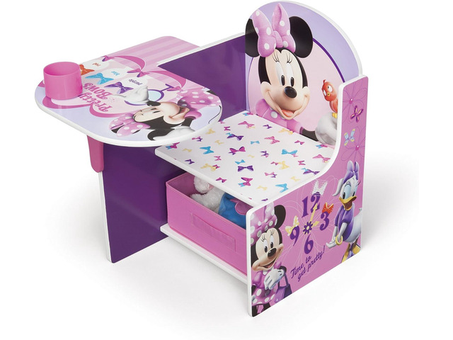 Delta Children Chair Desk With Storage Bin, Disney Minnie Mouse