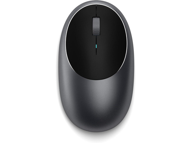 Satechi M1 Wireless Bluetooth Mouse, USB-C Rechargeable, Space Gray Compact and portable, for MacBook, iPad, iPad mini, Mac mini, iMac, Windows