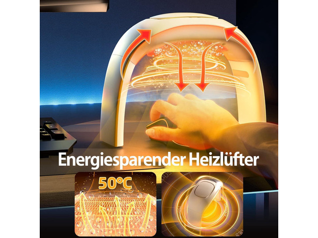 Space Heaters for Indoor Use,Desk Hand Warmer Ceramic Energy Efficient Heater with Thermostat,Personal Electric Desk Hand Heater,Heated Mouse Pad...