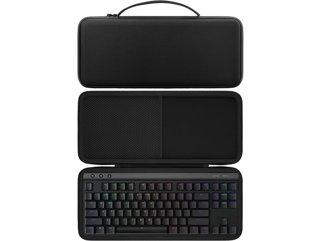 co2CREA Hard Travel Case for Logitech G515 / G915 TKL Gaming Keyboard