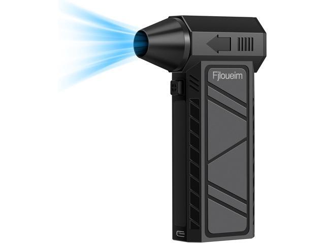 Electric Air Duster, 130,000RPM Compressed Air Duster Rechargeable with 4-Speed Settings, Mini Turbo Jet Fan Blower Portable USB-C for Keyboards PC...