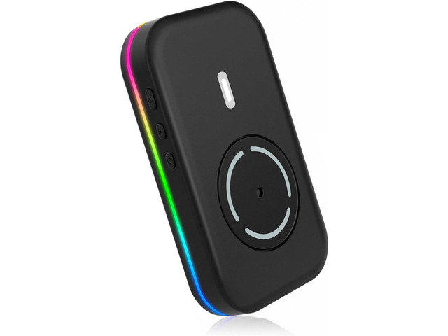 Mouse Mover Jiggler, RGB, Undetectable, Silent, Auto-Off Timer, Realistic Movement , Mouse Wiggler Shaker Giggler, Keep Computer Laptop Active...