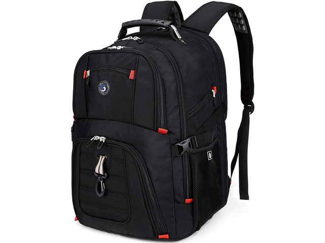 SHRRADOO Extra Large Travel Laptop Backpack for Men, Work College Backpacks Fit 17 Inch Laptops, with Combination Lock, Carry On Flight Approved,...