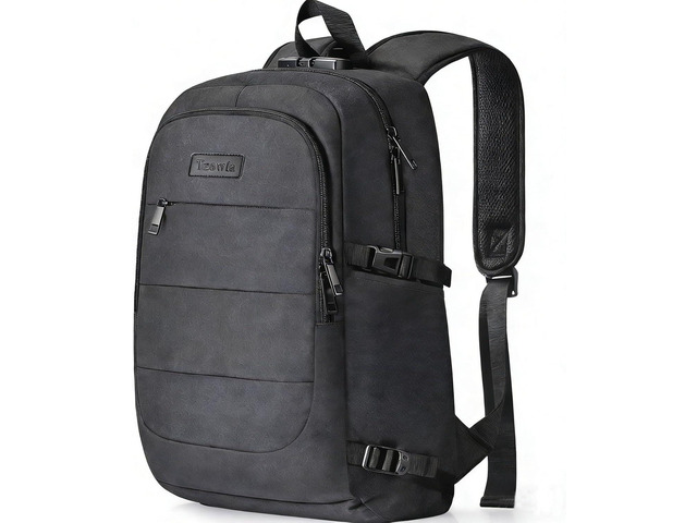 Tzowla Travel Laptop Backpack Water Resistant Anti-Theft Bag with Lock 15.6 Inch Computer Business Backpacks with Giant Tumbler Holder Pocket for...
