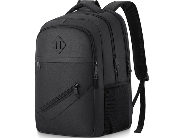 BIKROD Backpack for Men and Women, School Backpacks for Teen Boys Girls, Water Resistant Sturdy Anti Theft Travel Laptop Backpack, Black Student...