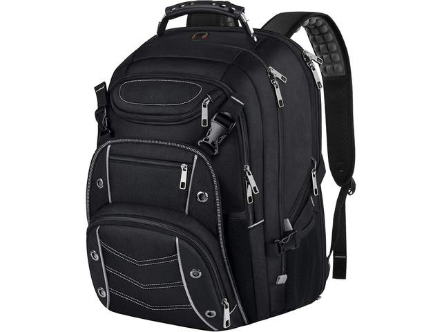 Extra Large Laptop Backpack, 22' x 17' x 10', 60L Capacity, Multi-Compartment Protection, Fits 15.6-19' Laptops, TSA Approved, RFID Anti-Theft,...