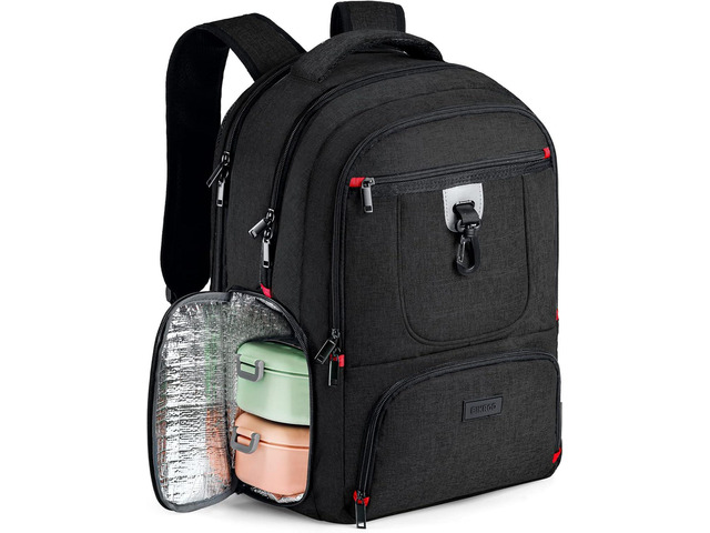 BIKROD Lunch Backpack, Insulated Cooler Lunch Bag Backpack, Large Travel 17.3 Laptop Back Pack Sturdy Computer College School Bookbag for Women Men...