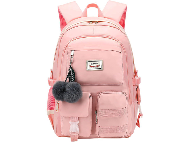 Large Backpack Girl Backpack Teen Girls Bookbag College Women Middle High School School Bag For Big Student Laptop Backpack (pink)