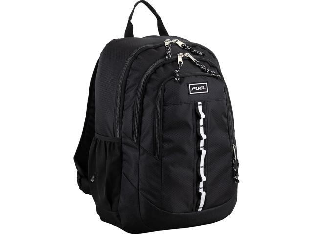 FUEL Travel Laptop Backpack Sport Shock Multi Large Compartments for College Bookbag, Hiking, Work, 18.5 x 13 x 7 Inches, Inch Black