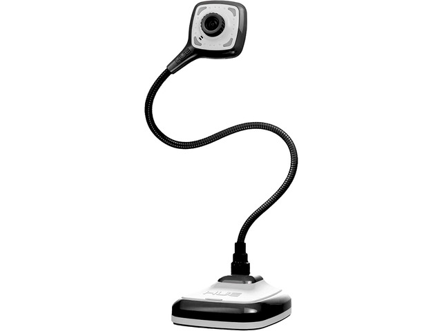 HUE HD Pro USB Document Camera/Visualizer for Teachers/Classroom, Black Full HD 1080p Flexible Camera, Built-in Microphone & LED Lights, Windows...