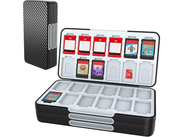 HEIYING Switch Game Card Case for Nintendo Switch 2/ OLED/Lite,Portable Travel Carry Case with 72 Game Card Slots and 24 Micro SD Cards Slots HEIYING Switch Game Card Case for Nintendo Switch 2/ OLED/Lite,Portable Travel Carry Case with 72 Game Card Slots and 24 Micro SD Cards Slots