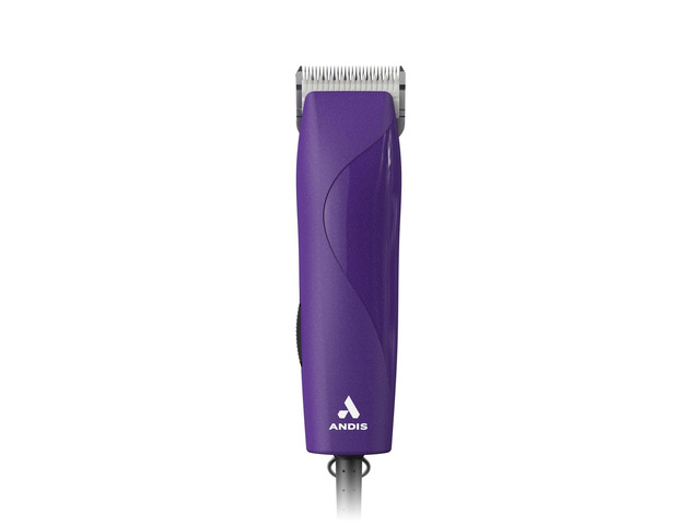 Andis 24820 EasyClip 7-Piece Detachable Ceramic Blade Clipper Kit, Purple Single-speed quiet comfortable motor, 12ft power cord, dog grooming kit...