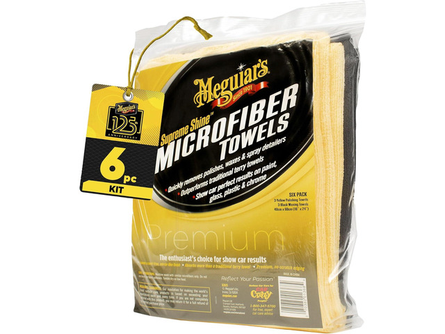 Meguiar's X2025 Supreme Shine Microfiber Towels -6 Pack 0